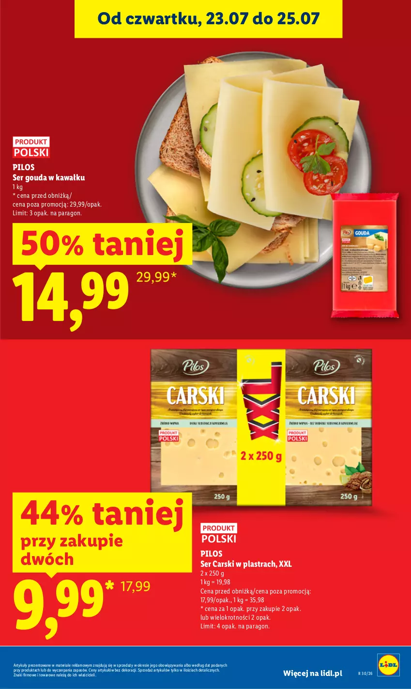 Gazetka promocyjna Lidl - Gazetka ważna od 23.07. do 25.07. - ważna 23.07 do 25.07.2026 - strona 9 - produkty: Cars, Gouda, Kawa, Pilos, Ser