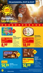 Gazetka promocyjna Lidl - Gazetka ważna od 23.07. do 25.07. - Gazetka - ważna od 25.07 do 25.07.2026 - strona 72 - produkty: Sos, Gra, Snickers, Lody, Czekolada, Baton, Arbuz, Nestlé, Grafika