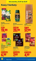 Gazetka promocyjna Lidl - Gazetka ważna od 23.07. do 25.07. - Gazetka - ważna od 25.07 do 25.07.2026 - strona 86 - produkty: Torebka, Earl Grey, Kawa rozpuszczalna, Gin, Kawa ziarnista, Bell, Kawa mielona, Kawa, Bella, Herbata