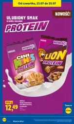 Gazetka promocyjna Lidl - Gazetka ważna od 23.07. do 25.07. - Gazetka - ważna od 25.07 do 25.07.2026 - strona 90 - produkty: Tera, Lion, Danio, Cini Minis, Nestlé