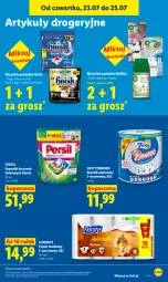Gazetka promocyjna Lidl - Gazetka ważna od 23.07. do 25.07. - Gazetka - ważna od 25.07 do 25.07.2026 - strona 95 - produkty: Papier, Finish, Persil, Papier toaletowy, Ręcznik, Foxy, Flora, Kapsułki do prania