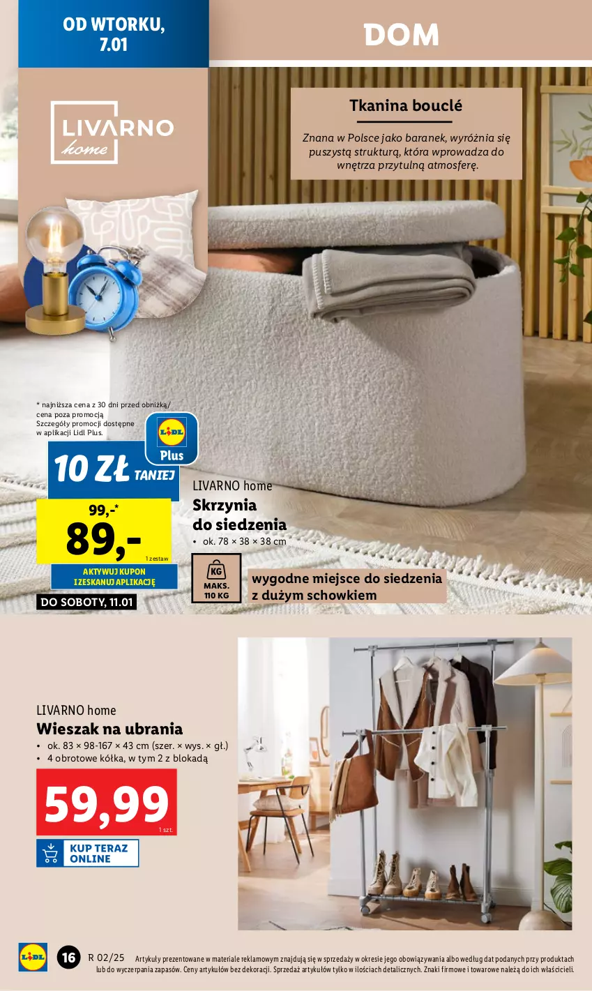 Gazetka promocyjna Lidl - GAZETKA - ważna 07.01 do 11.01.2025 - strona 16 - produkty: Ivar, Ubrania, Wieszak