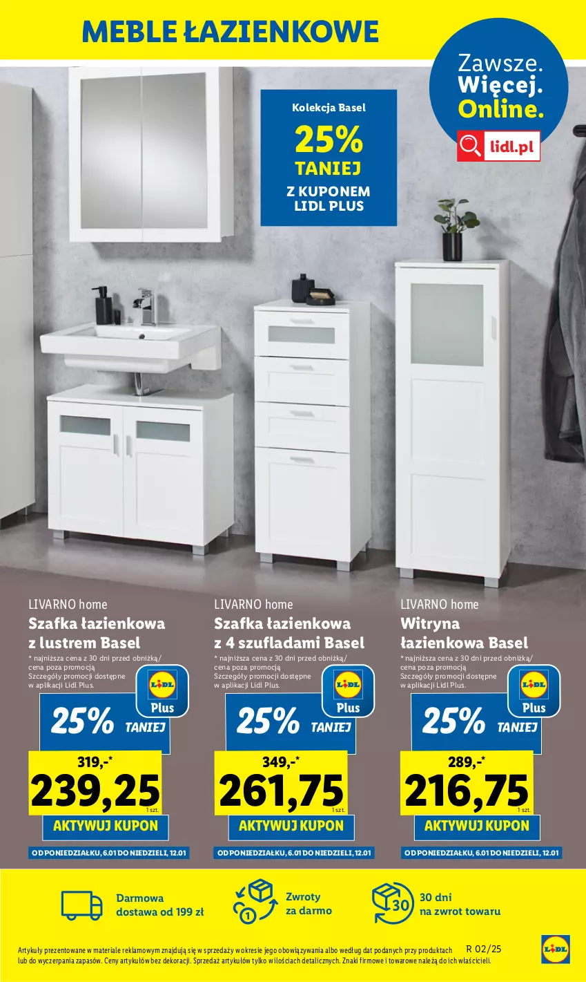 Gazetka promocyjna Lidl - GAZETKA - ważna 07.01 do 11.01.2025 - strona 35 - produkty: Ivar, Meble, Meble łazienkowe, Szafka, Szafka łazienkowa, Witryna