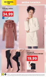 Gazetka promocyjna Lidl - GAZETKA - Gazetka - ważna od 11.01 do 11.01.2025 - strona 24 - produkty: Top, Gin, Rajstopy, Moda, Legginsy, Sukienka