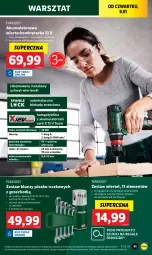 Gazetka promocyjna Lidl - GAZETKA - Gazetka - ważna od 11.01 do 11.01.2025 - strona 45 - produkty: Parkside, Ser, Akumulatorowa wiertarkowkrętark, Walizka, Wiertarkowkrętarka, Tarka, Wkręt, Wkrętarka, Zestaw wierteł, Zestaw kluczy, Akumulator