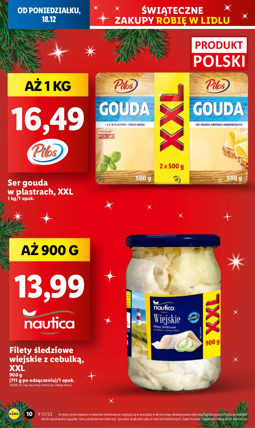 Gazetka promocyjna Lidl - GAZETKA - ważna 18.12 do 20.12.2023 - strona 10 - produkty: Gouda, Ser