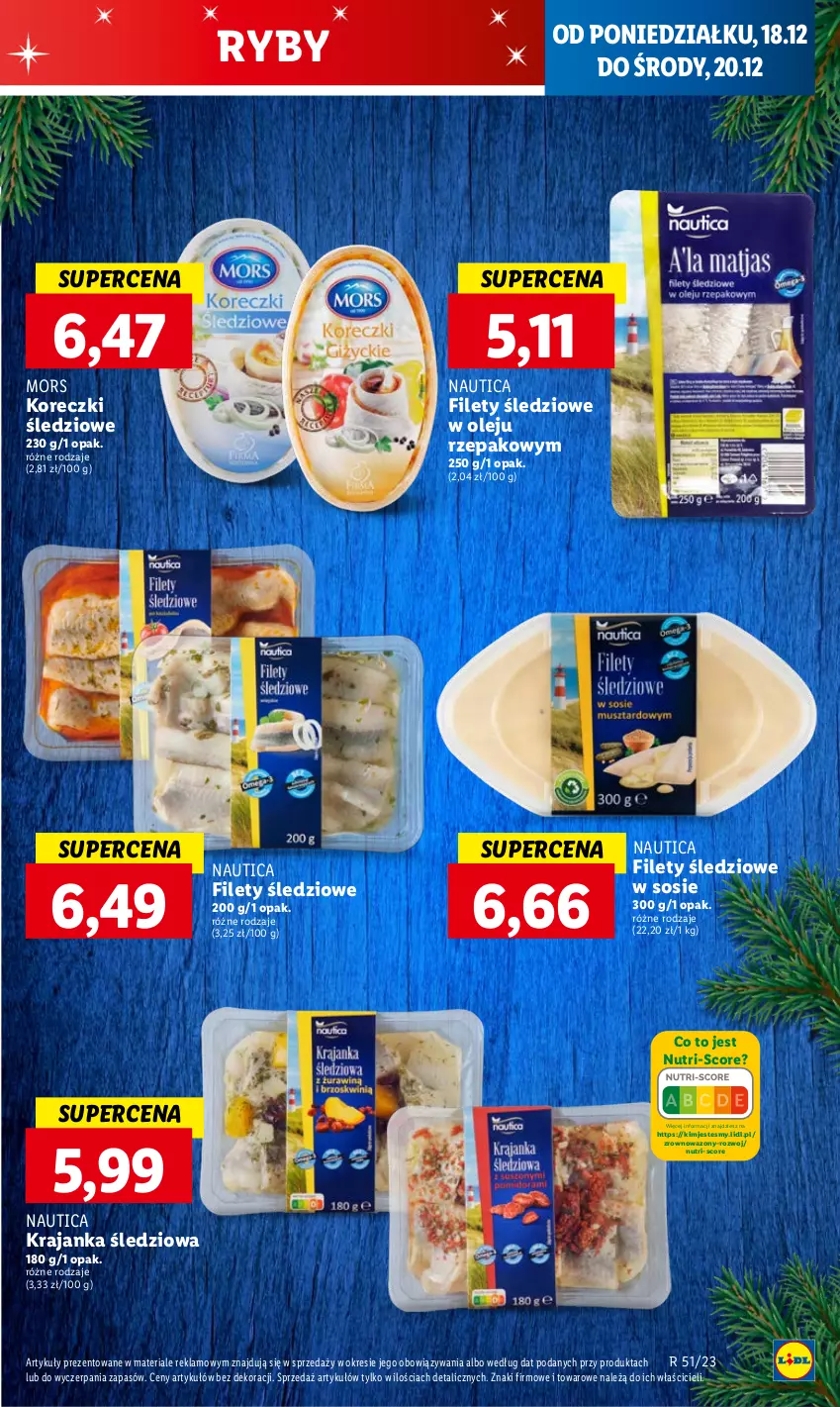 Gazetka promocyjna Lidl - GAZETKA - ważna 18.12 do 20.12.2023 - strona 33 - produkty: Koreczki śledziowe, Krajanka śledziowa, Olej, Sos, Wazon