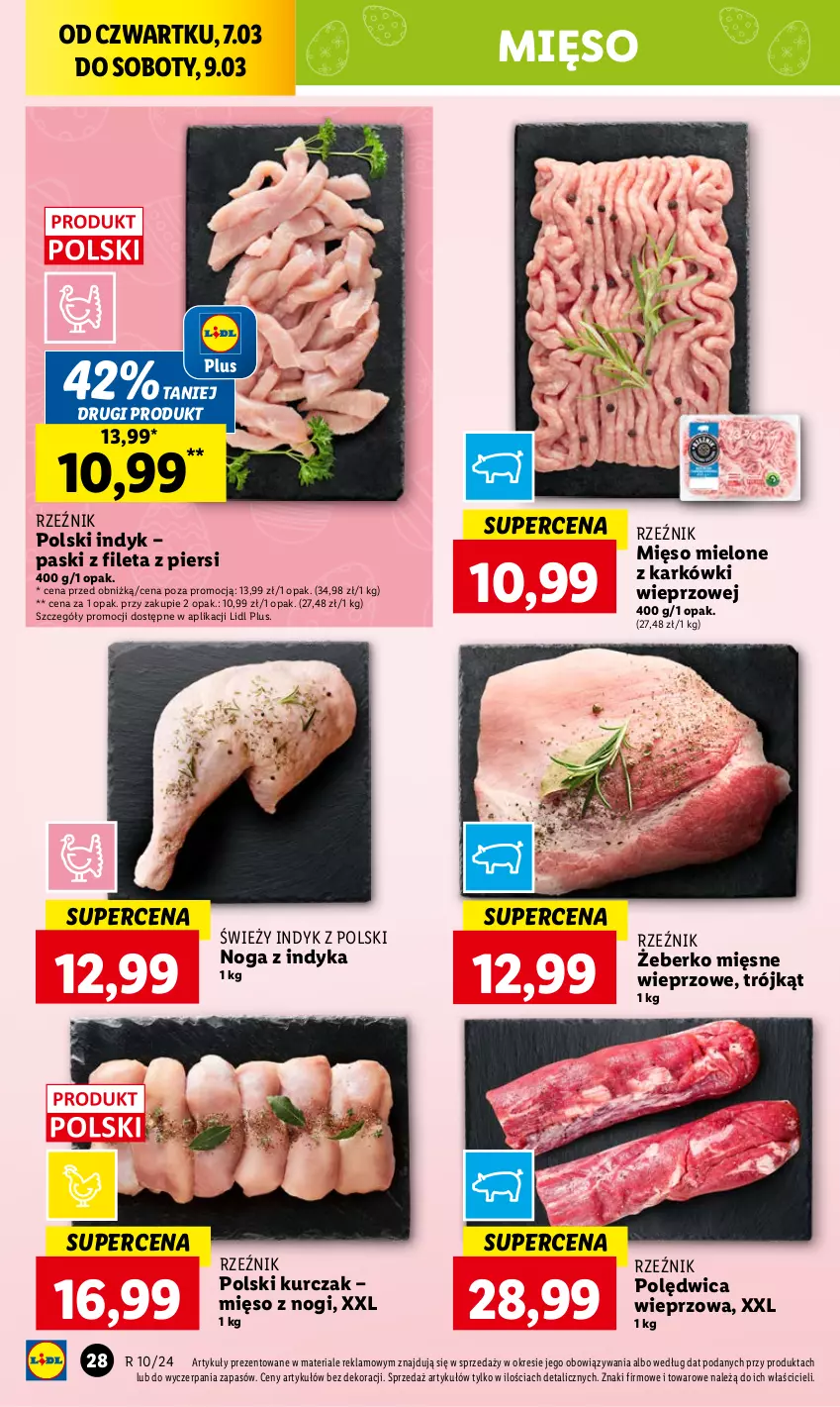 Gazetka promocyjna Lidl - GAZETKA - ważna 07.03 do 09.03.2024 - strona 30 - produkty: Kurczak, Mięso, Mięso mielone, Polędwica