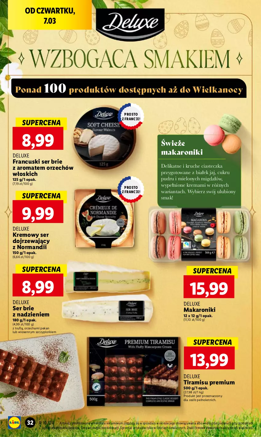 Gazetka promocyjna Lidl - GAZETKA - ważna 07.03 do 09.03.2024 - strona 36 - produkty: Brie, Makaron, Ser