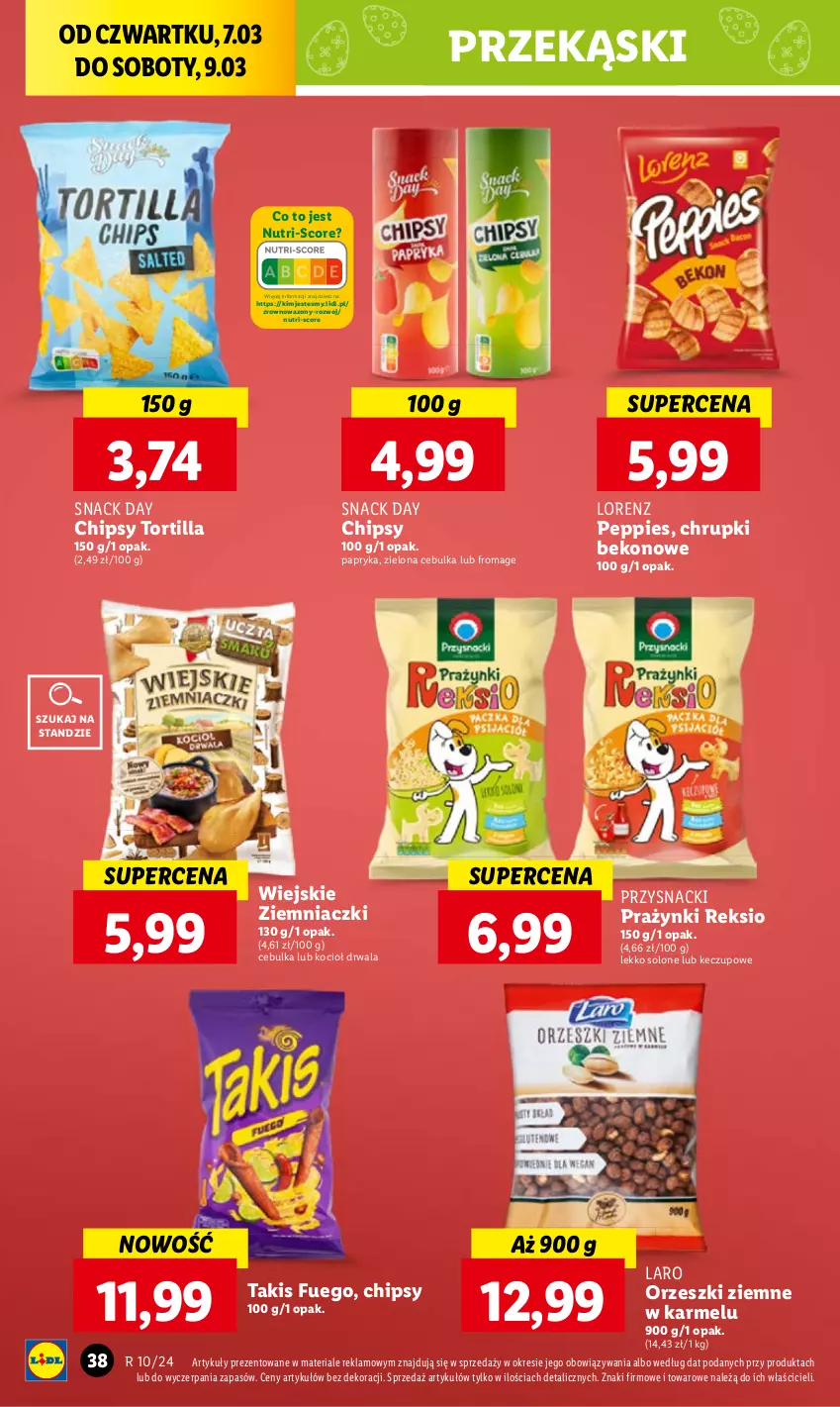 Gazetka promocyjna Lidl - GAZETKA - ważna 07.03 do 09.03.2024 - strona 42 - produkty: Beko, Chrupki, Koc, Lorenz, Przysnacki, Tortilla, Wazon