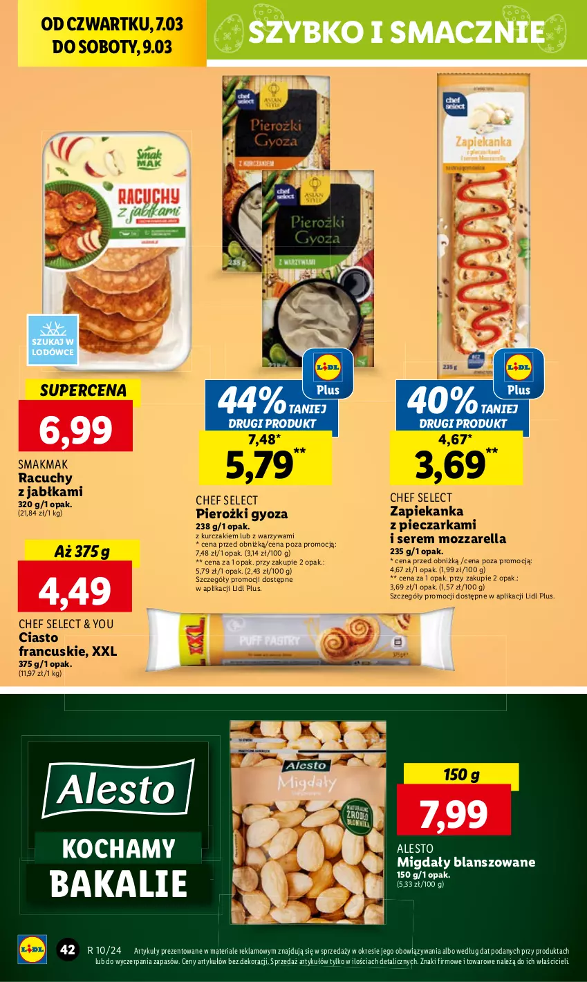 Gazetka promocyjna Lidl - GAZETKA - ważna 07.03 do 09.03.2024 - strona 48 - produkty: Koc, Mozzarella, Piec, Pieczarka, Zapiekanka