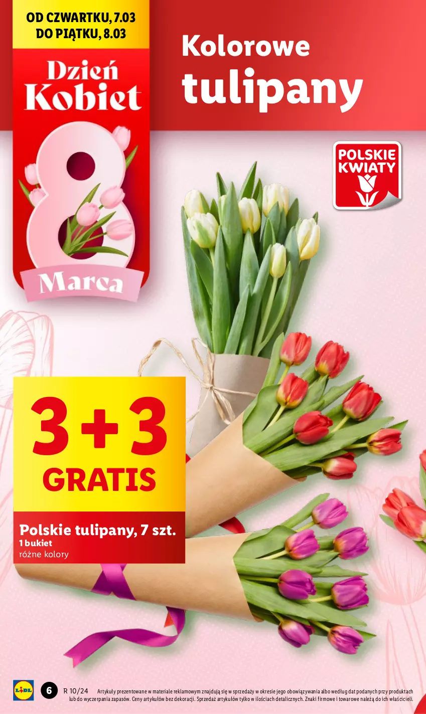 Gazetka promocyjna Lidl - GAZETKA - ważna 07.03 do 09.03.2024 - strona 6 - produkty: Bukiet, Gra, Tulipan