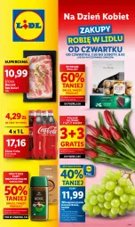 Gazetka promocyjna Lidl - GAZETKA - Gazetka - ważna od 09.03 do 09.03.2024 - strona 1 - produkty: Gra, Tulipan, Praliny, Coca-Cola, Boczek bez kości, Winogrona, Boczek, Bukiet, Wino