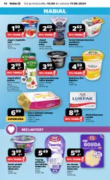 Gazetka promocyjna Netto - Artykuły spożywcze - Gazetka - ważna od 17.08 do 17.08.2024 - strona 14 - produkty: Serek wiejski, Ser, Danone, Twaróg, Piątnica, Zott, Bell, Jaja, Jogurt, Mlekovita, Rolmlecz, Activia, Serek homogenizowany, Serek, Twaróg półtłusty, Lurpak, Bella, Gouda, Jogobella, Masło, Olma, Jogurt pitny, Jaja z wolnego wybiegu, Mleko