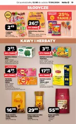 Gazetka promocyjna Netto - Artykuły spożywcze - Gazetka - ważna od 17.08 do 17.08.2024 - strona 19 - produkty: Tchibo, Kawa rozpuszczalna, Prince Polo, Cukier, Kawa ziarnista, Kawa mielona, Kawa, Herbata czarna, Lipton, Teekanne, Cukierki, Lizaki, Herbata, Herbata owocowa, Fa