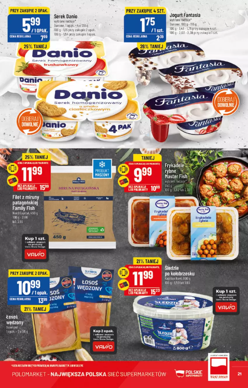 Gazetka promocyjna PoloMarket - Gazetka pomocyjna - ważna 09.11 do 15.11.2022 - strona 21 - produkty: Danio, Danone, Fa, Fanta, Jogurt, Por, Ser, Serek, Tago