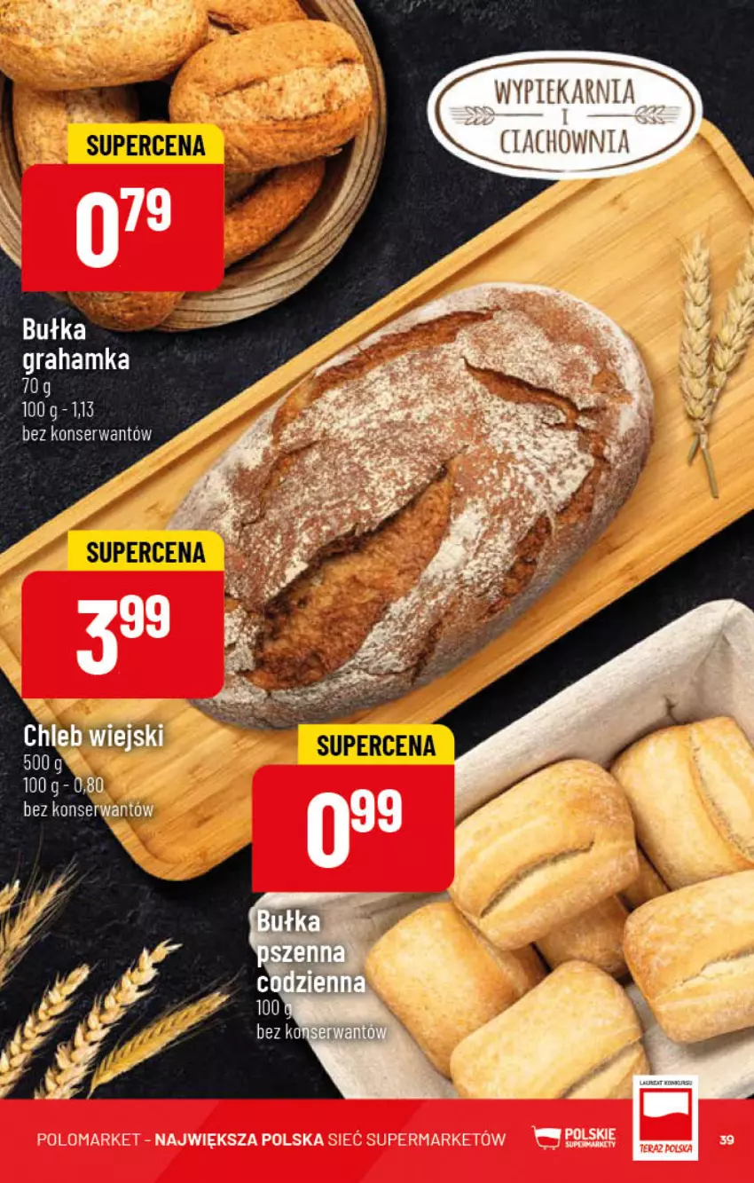 Gazetka promocyjna PoloMarket - Gazetka pomocyjna - ważna 09.11 do 15.11.2022 - strona 39 - produkty: Bułka, Bułka grahamka, Gra, Ser