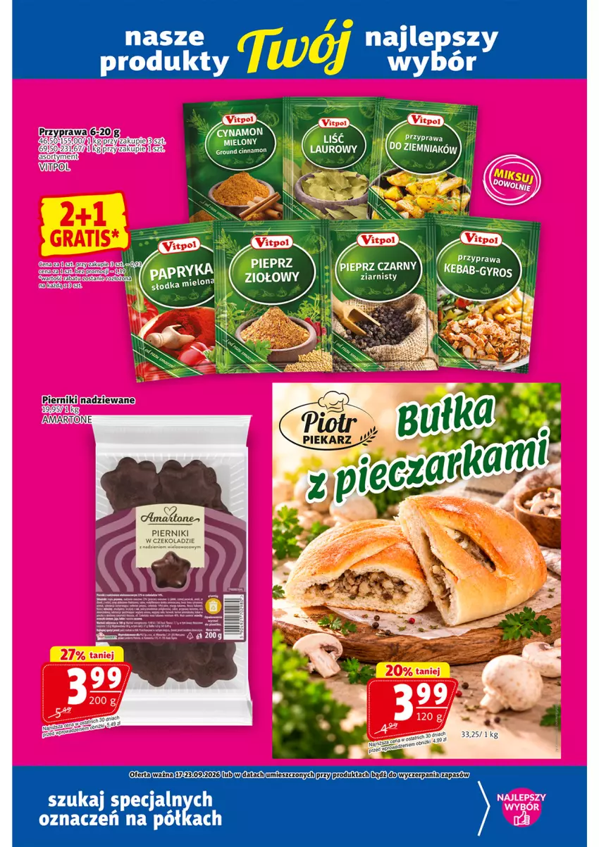 Gazetka promocyjna Prim Market - ważna 17.09 do 23.09.2026 - strona 17 - produkty: Piernik, Pierniki w czekoladzie