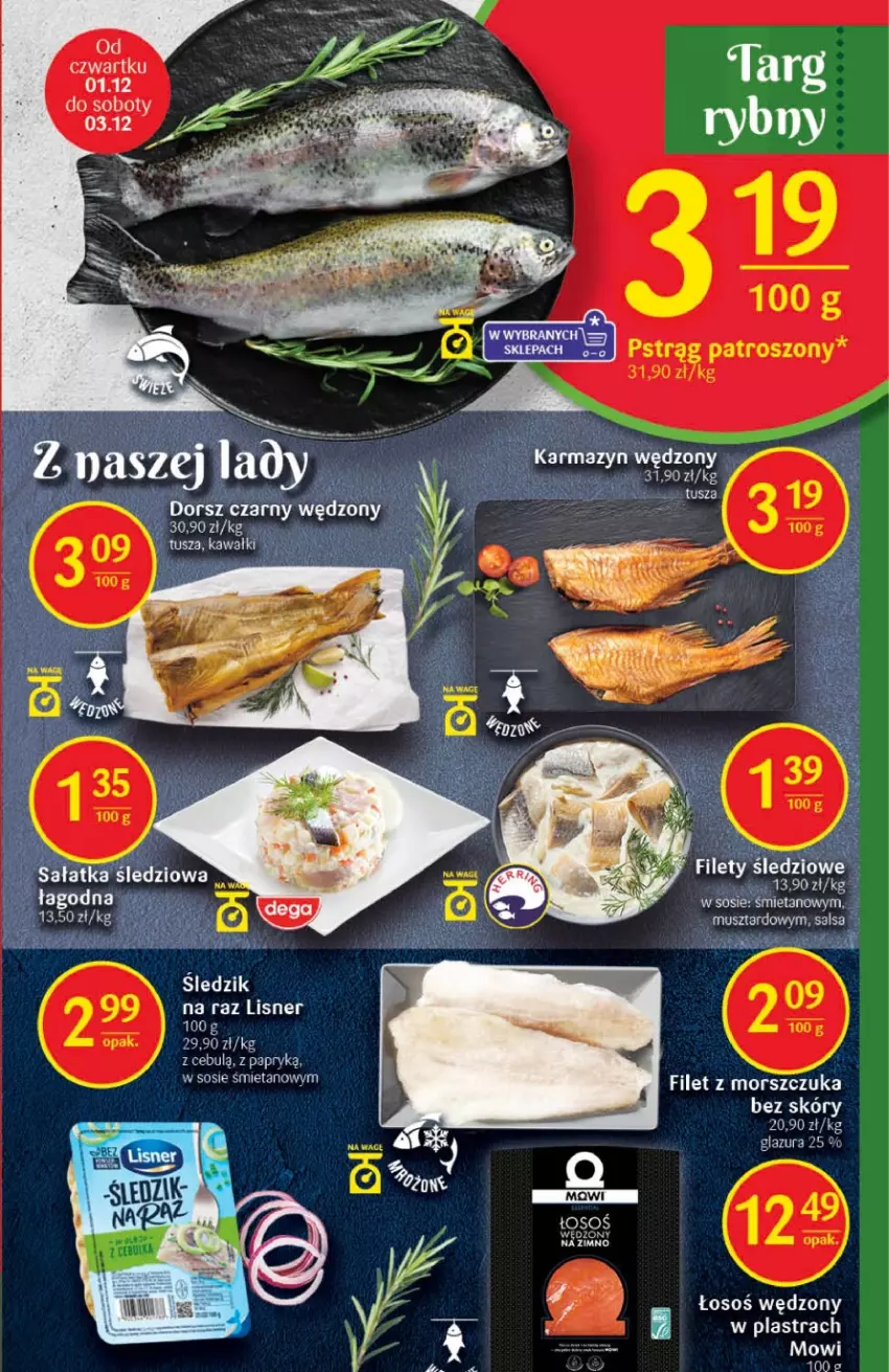 Gazetka promocyjna Delikatesy Centrum - Gazetka DC47 - ważna 01.12 do 07.12.2022 - strona 13 - produkty: Filet z morszczuka, Glazura, Lazur, Lisner, Mus, Sos