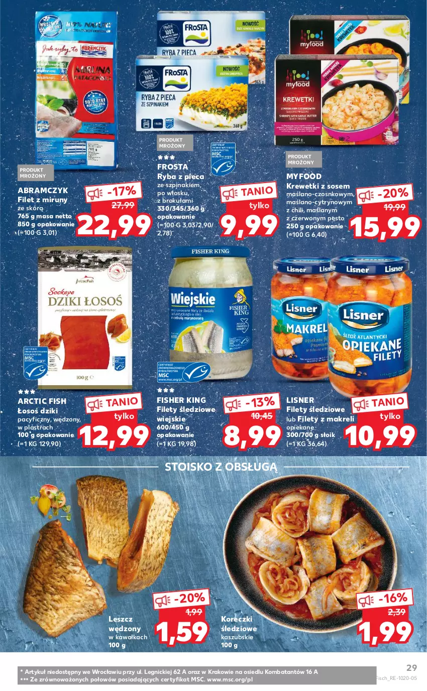 Gazetka promocyjna Kaufland - Oferta tygodnia - ważna 03.03 do 09.03.2021 - strona 29 - produkty: Frosta, Kawa, Koreczki śledziowe, Krewetki, Lisner, Pesto, Piec, Ryba, Sos, Szpinak