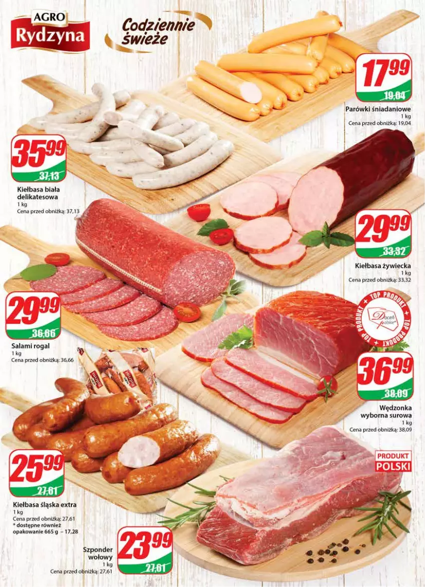 Gazetka promocyjna Dino - Gazetka 40 - ważna 03.10 do 10.10.2023 - strona 10 - produkty: Danio, Kiełbasa, Kiełbasa biała, Kiełbasa śląska, Parówki, Rogal, Salami