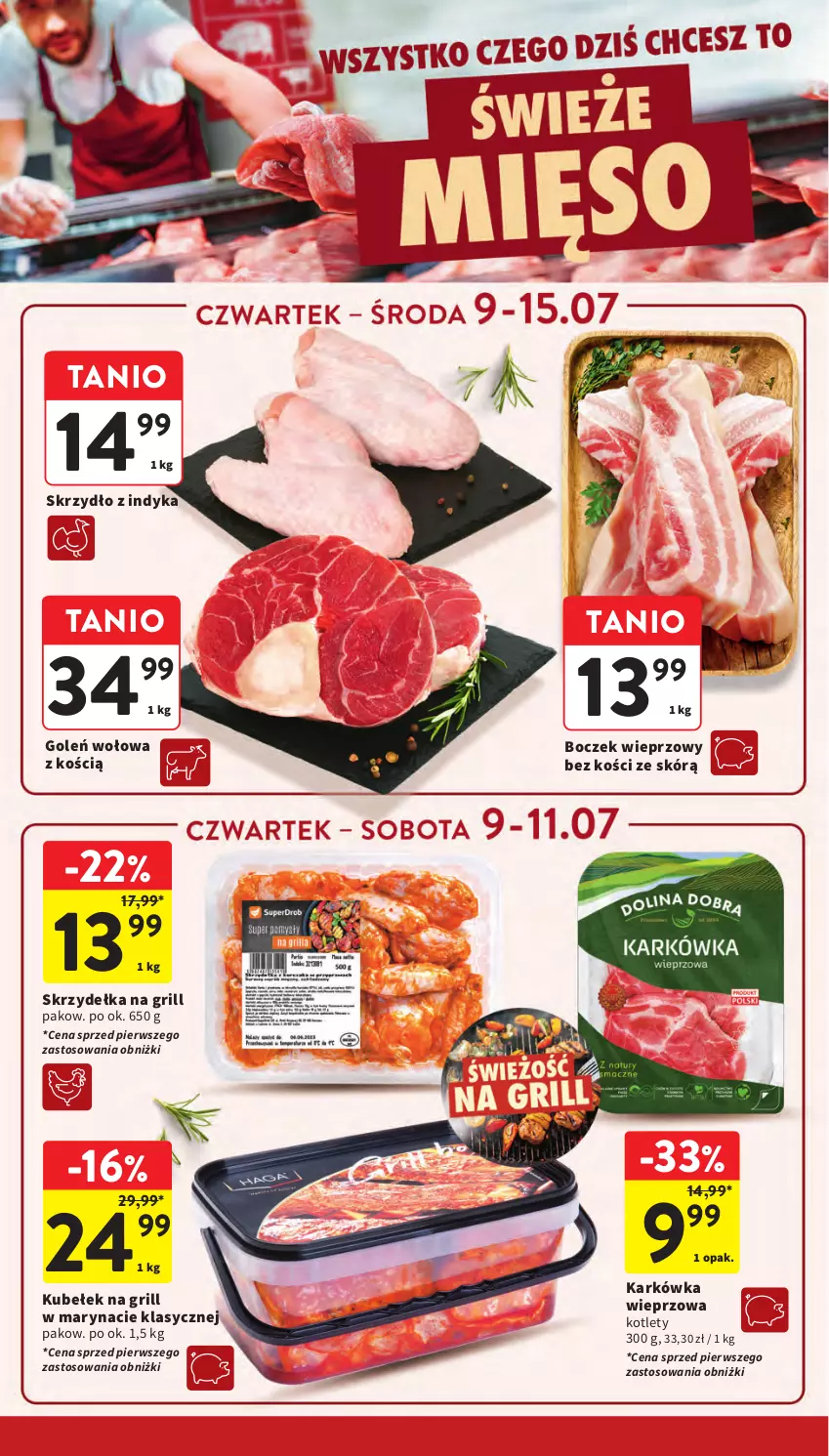 Gazetka promocyjna Intermarche - Gazetka Intermarche - ważna 09.07 do 15.07.2026 - strona 12 - produkty: Boczek, Boczek wieprzowy, Grill, Karkówka wieprzowa, Kotlet