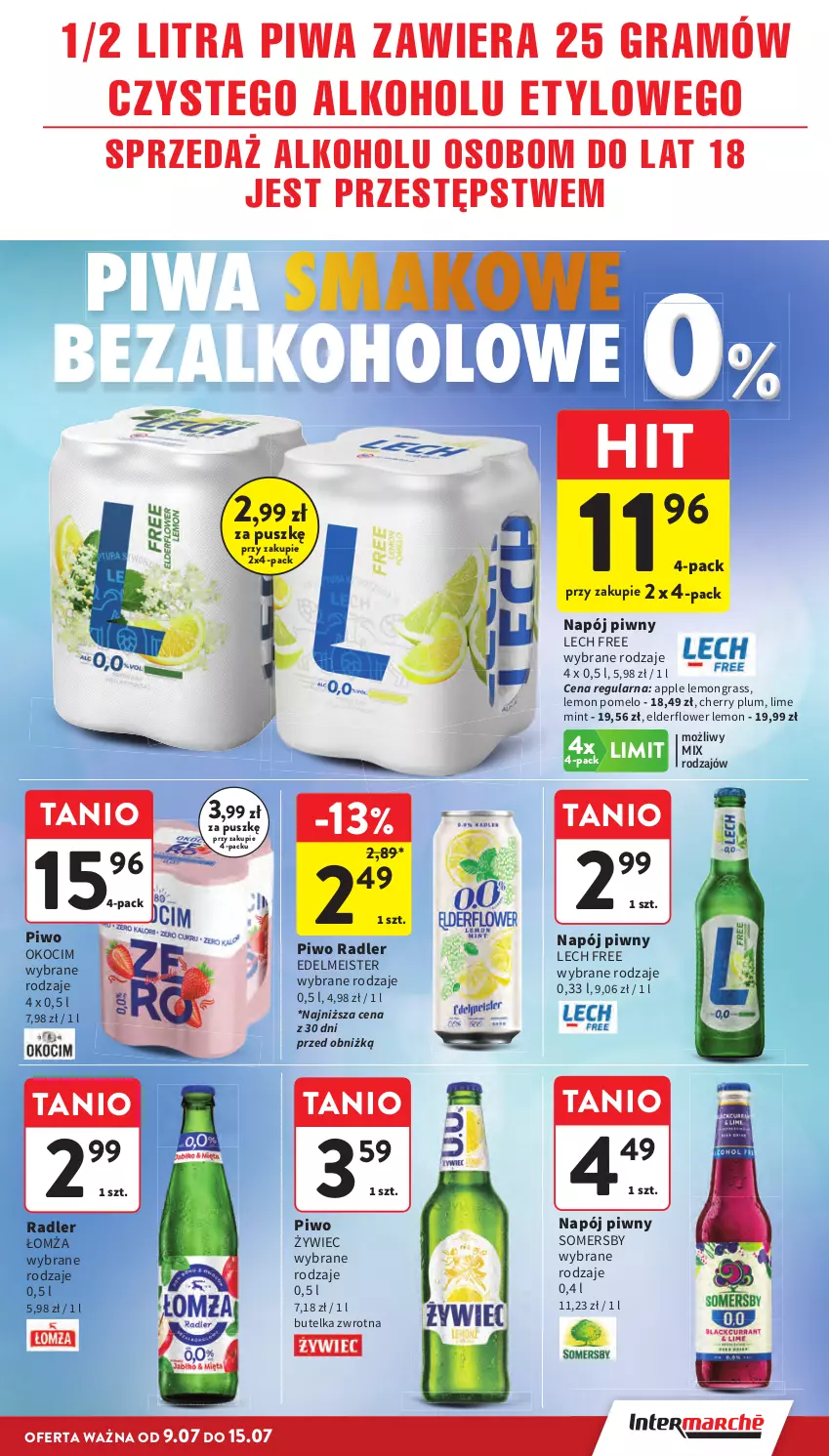 Gazetka promocyjna Intermarche - Gazetka Intermarche - ważna 09.07 do 15.07.2026 - strona 29 - produkty: Gra, Koc, Napój, Okocim, Piwa, Piwo, Pomelo, Radler, Somersby