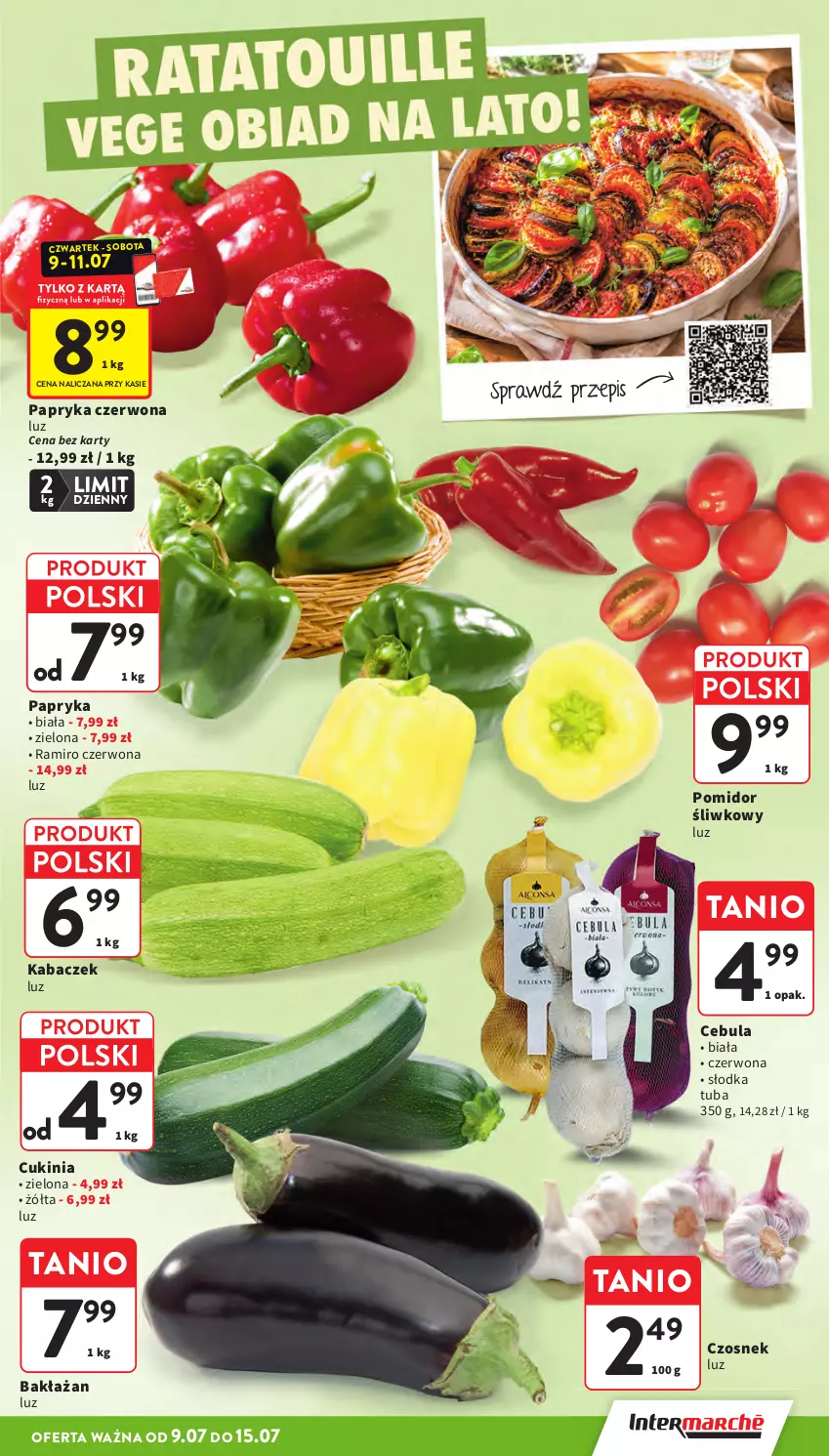 Gazetka promocyjna Intermarche - Gazetka Intermarche - ważna 09.07 do 15.07.2026 - strona 9 - produkty: Cebula, Czosnek, Papryka, Papryka czerwona