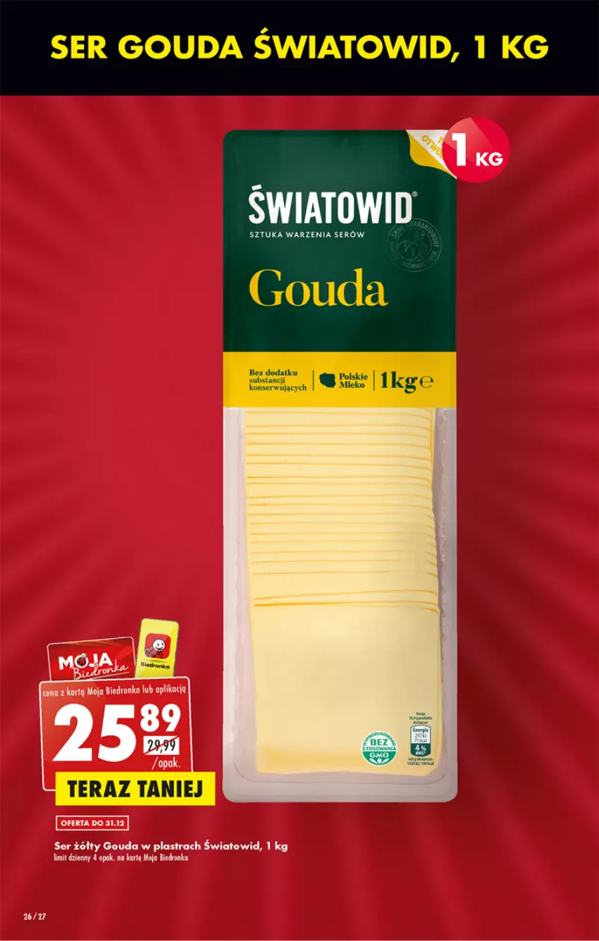 Gazetka promocyjna Biedronka - Gazetka - Biedronka.pl - ważna 29.12.2022 do 04.01.2023 - strona 26 - produkty: Dron, Gouda, Ser