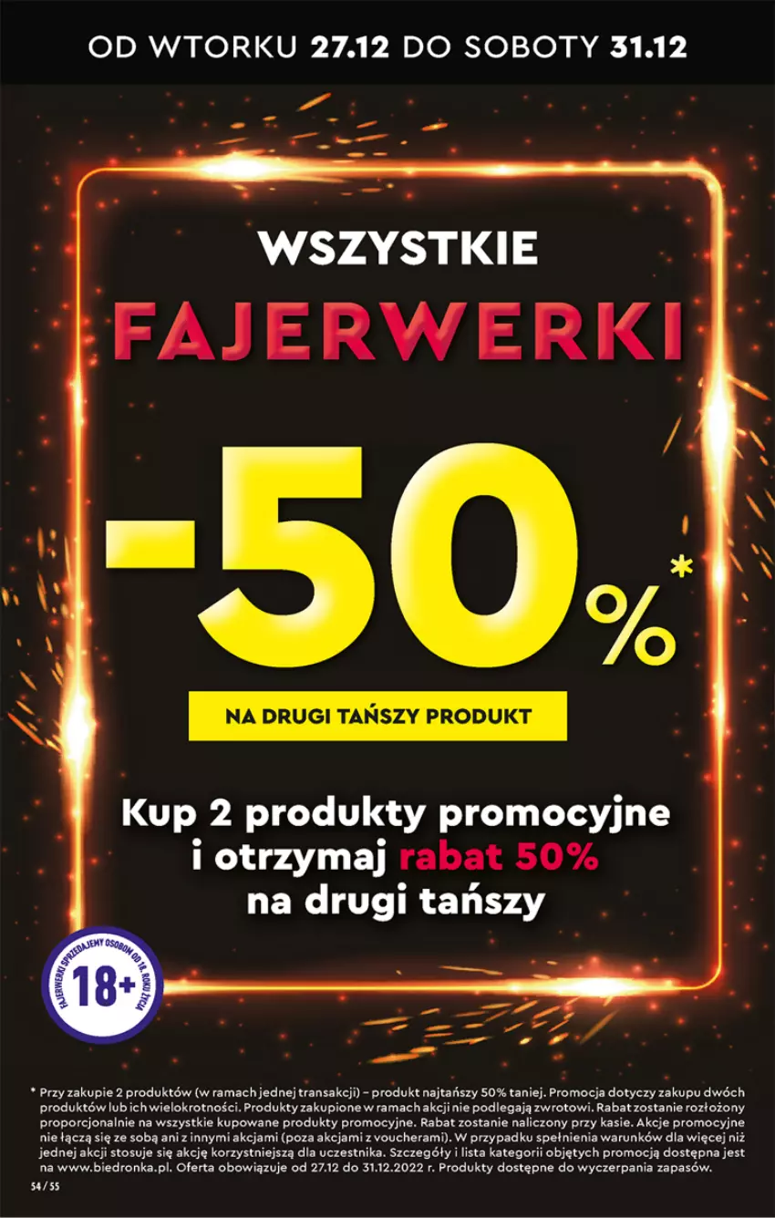 Gazetka promocyjna Biedronka - Gazetka - Biedronka.pl - ważna 29.12.2022 do 04.01.2023 - strona 54 - produkty: Dron, Fa, Por, Rama, Tran