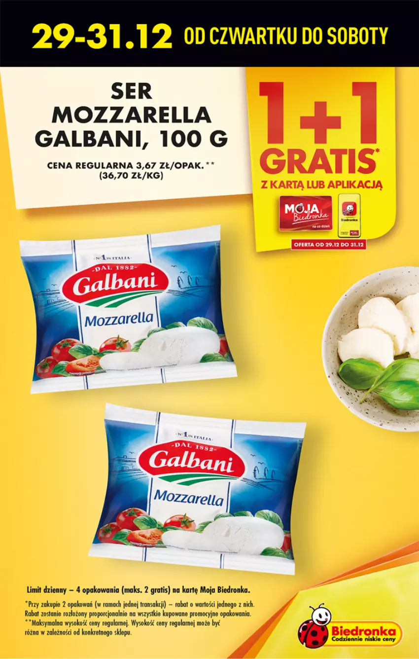 Gazetka promocyjna Biedronka - Gazetka - Biedronka.pl - ważna 29.12.2022 do 04.01.2023 - strona 9 - produkty: Dron, Galbani, Gra, Kret, Mozzarella, Por, Rama, Ser, Sok, Tran