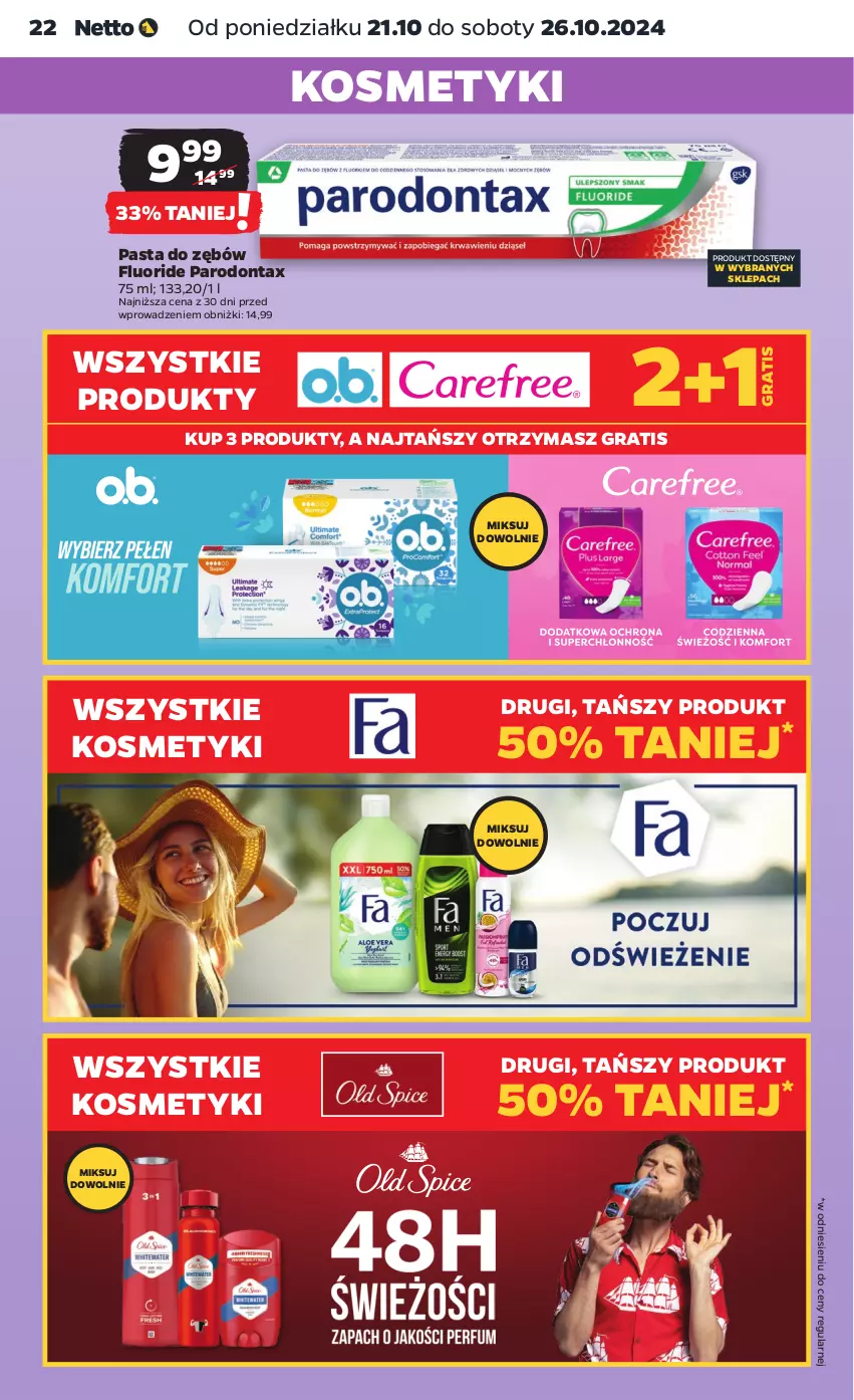 Gazetka promocyjna Netto - Artykuły spożywcze - ważna 21.10 do 26.10.2024 - strona 22 - produkty: Gra, Parodontax, Pasta do zębów