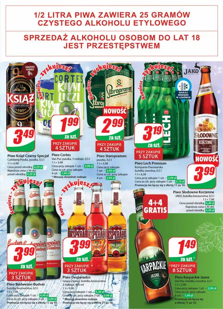 Gazetka promocyjna Dino - Gazetka 1 - ważna 03.01 do 09.01.2024 - strona 17 - produkty: Carlsberg, Desperados, Lech Premium, Piwo, Pur