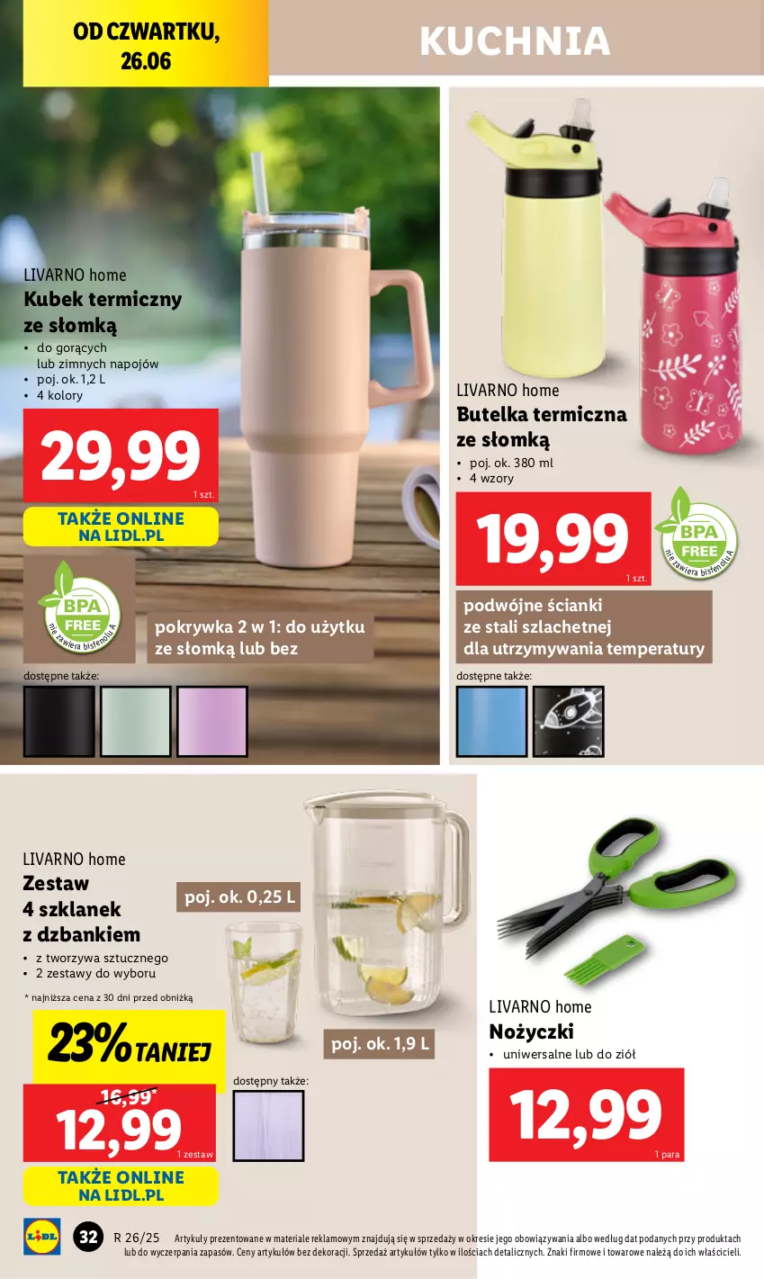 Gazetka promocyjna Lidl - GAZETKA - ważna 23.06 do 29.06.2025 - strona 34 - produkty: Ivar, Kubek, Kubek termiczny, Kuchnia, Noż, Nożyczki