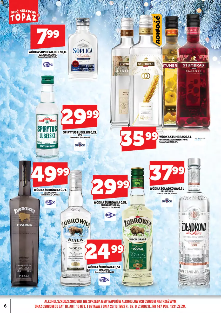 Gazetka promocyjna Topaz - Gazetka - ważna 15.12 do 31.12.2025 - strona 8 - produkty: Gra, Soplica, Stock, Wódka