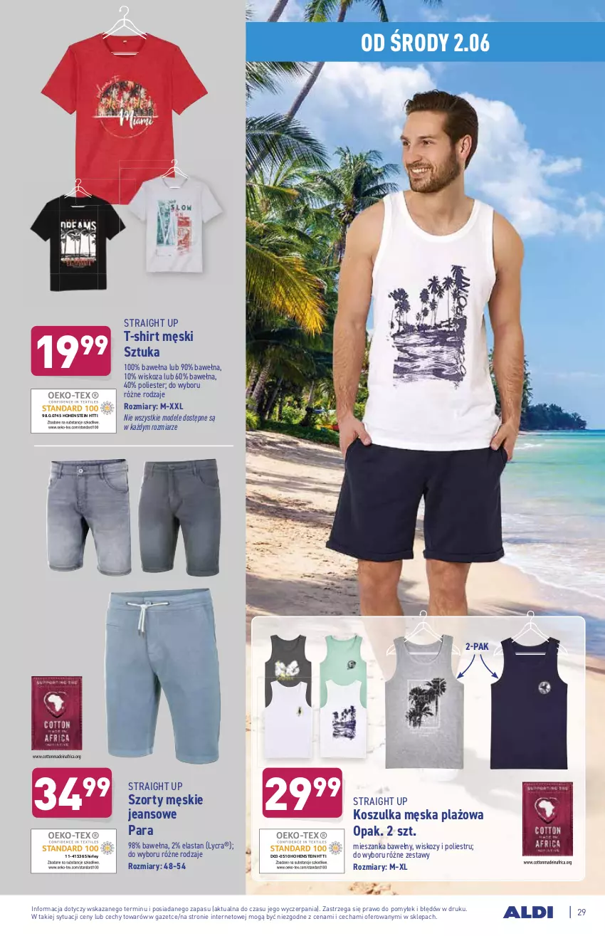 Gazetka promocyjna Aldi - ważna 31.05 do 05.06.2021 - strona 29 - produkty: Kosz, Koszulka, Szorty, T-shirt, Wełna