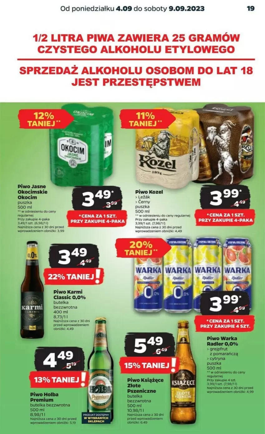 Gazetka promocyjna Netto - ważna 04.09 do 10.09.2023 - strona 11 - produkty: Fa, Gra, Grejpfrut, Karmi, Koc, Kozel, Książęce, Okocim, Piwa, Piwo, Piwo jasne, Radler