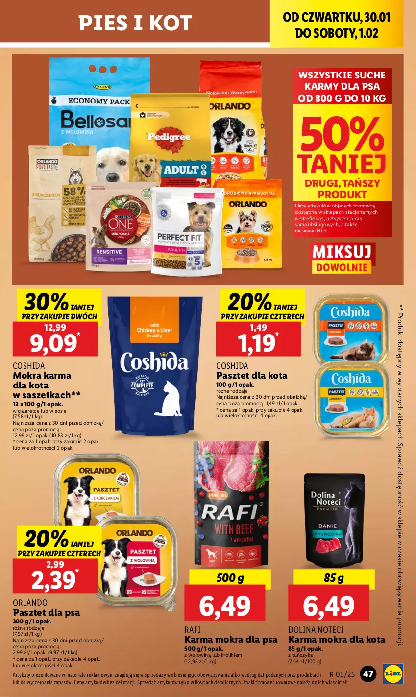 Gazetka promocyjna Lidl - GAZETKA - ważna 30.01 do 01.02.2025 - strona 53 - produkty: Gala, Królik, Mokra karma, Pasztet, Sos, Tuńczyk