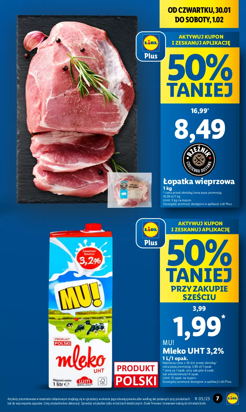 Gazetka promocyjna Lidl - GAZETKA - ważna 30.01 do 01.02.2025 - strona 7 - produkty: Mleko