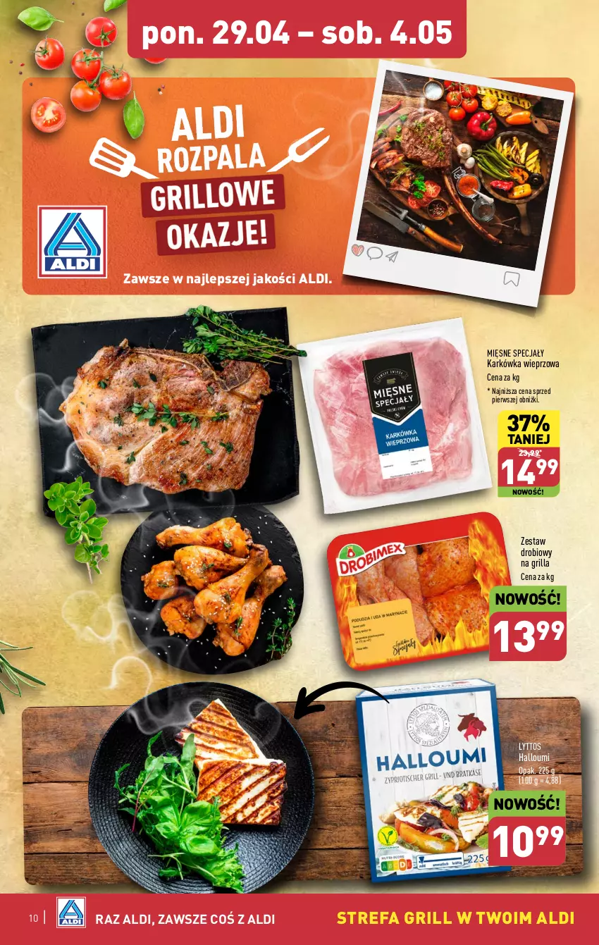 Gazetka promocyjna Aldi - Pełna oferta - ważna 29.04 do 04.05.2024 - strona 10 - produkty: Fa, Grill, Karkówka wieprzowa, Mięsne specjały