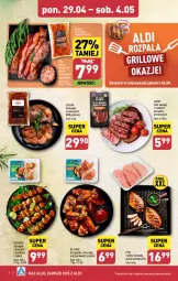 Gazetka promocyjna Aldi - Pełna oferta - Gazetka - ważna od 04.05 do 04.05.2024 - strona 8 - produkty: Kurczak, Por, Stek wołowy, Filet z piersi kurczaka, Stek, Skrzydełka z kurczaka, Boczek, Rostbef, Grill, Boczek wieprzowy, Fa