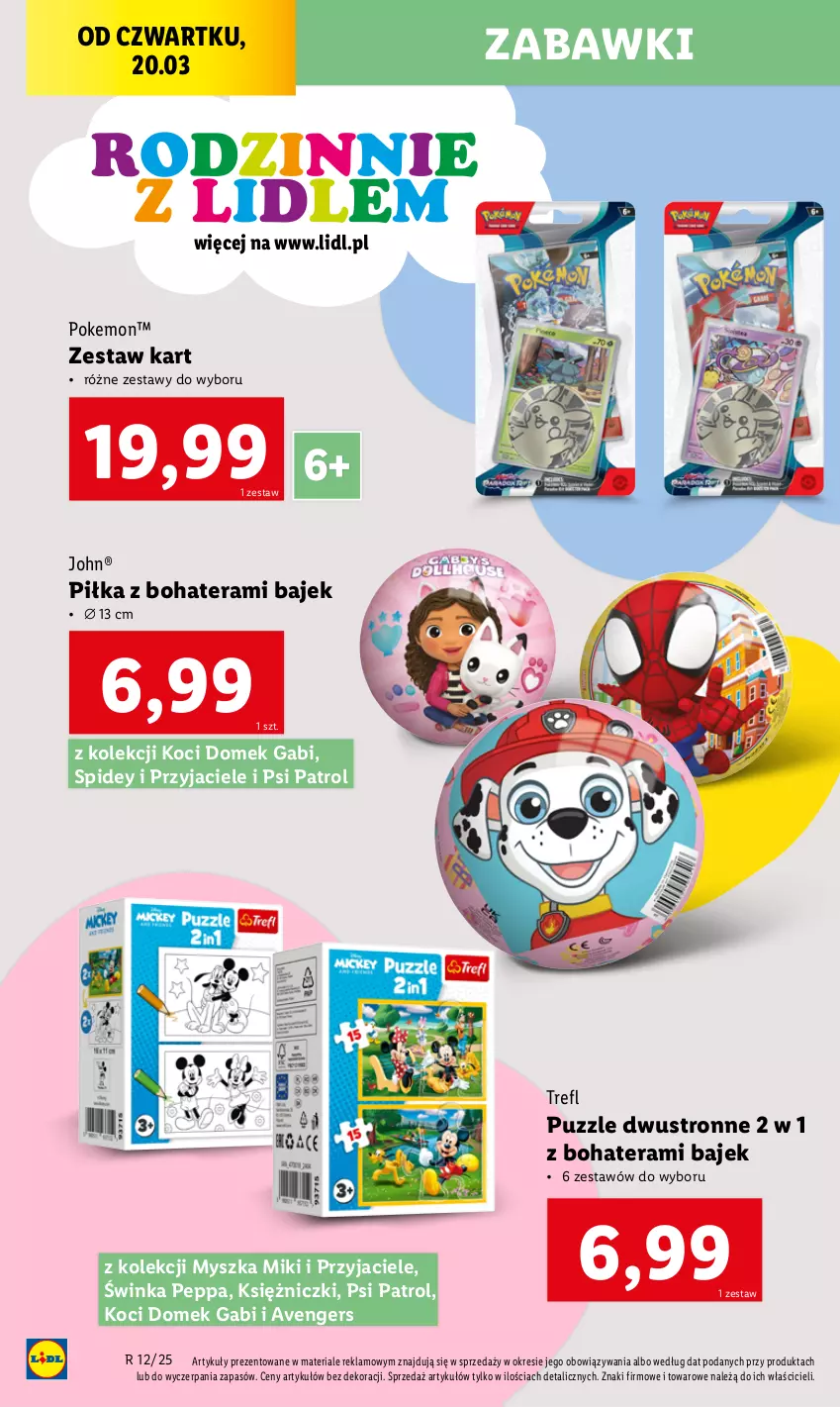 Gazetka promocyjna Lidl - GAZETKA - ważna 17.03 do 22.03.2025 - strona 36 - produkty: Avengers, Inka, Koc, Mysz, Psi Patrol, Puzzle, Tera