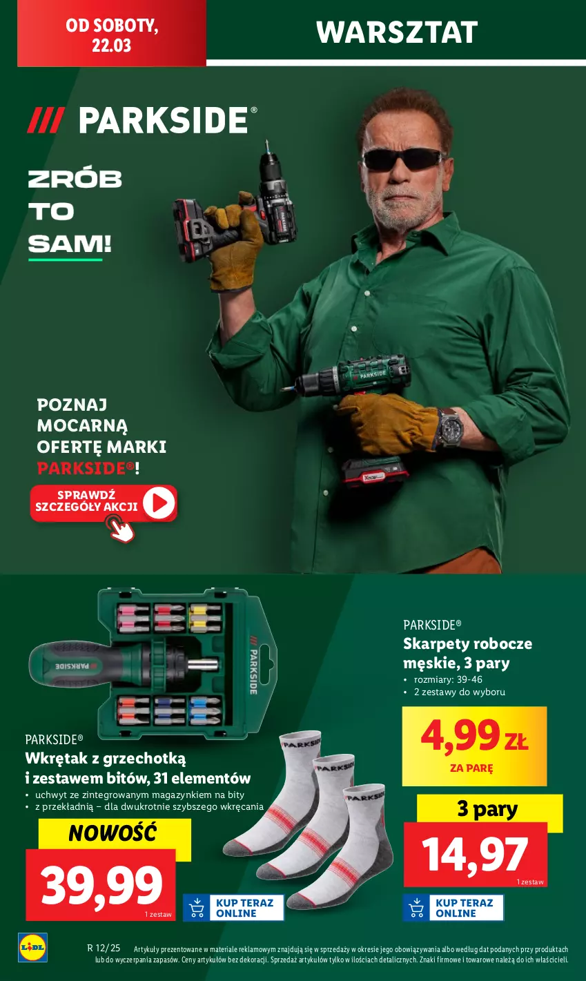 Gazetka promocyjna Lidl - GAZETKA - ważna 17.03 do 22.03.2025 - strona 48 - produkty: Karp, Moda, Parkside, Wkręt