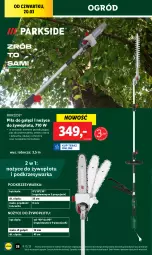 Gazetka promocyjna Lidl - GAZETKA - Gazetka - ważna od 22.03 do 22.03.2025 - strona 40 - produkty: Parkside, Piła do gałęzi, Okulary ochronne, Noż, Nożyce, Warka, Ogród