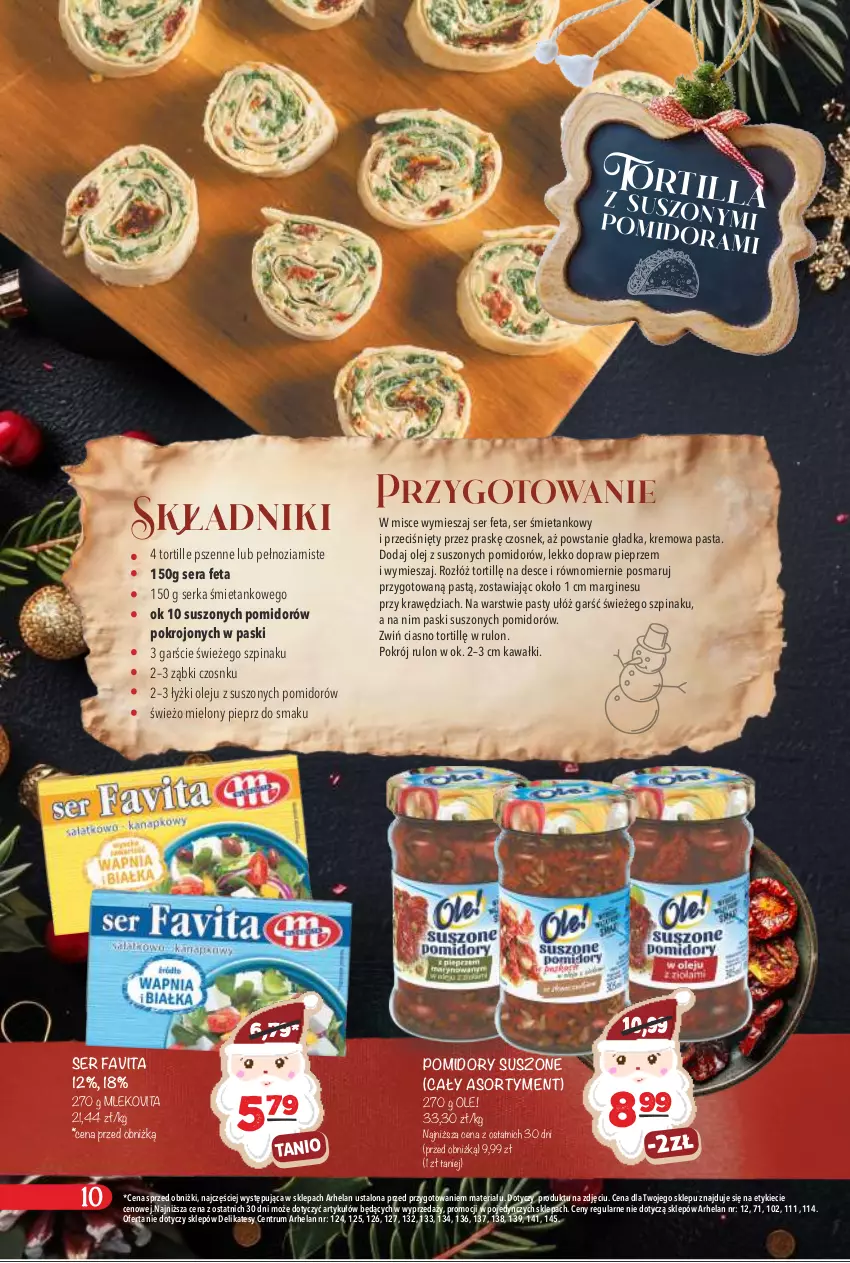 Gazetka promocyjna Arhelan - Gazetka - ważna 15.12.2025 do 05.01.2026 - strona 10 - produkty: Czosnek, Fa, Favita, Feta, Gin, Kawa, Mleko, Mlekovita, Ole!, Olej, Pieprz, Pomidory, Rum, Ser, Szpinak