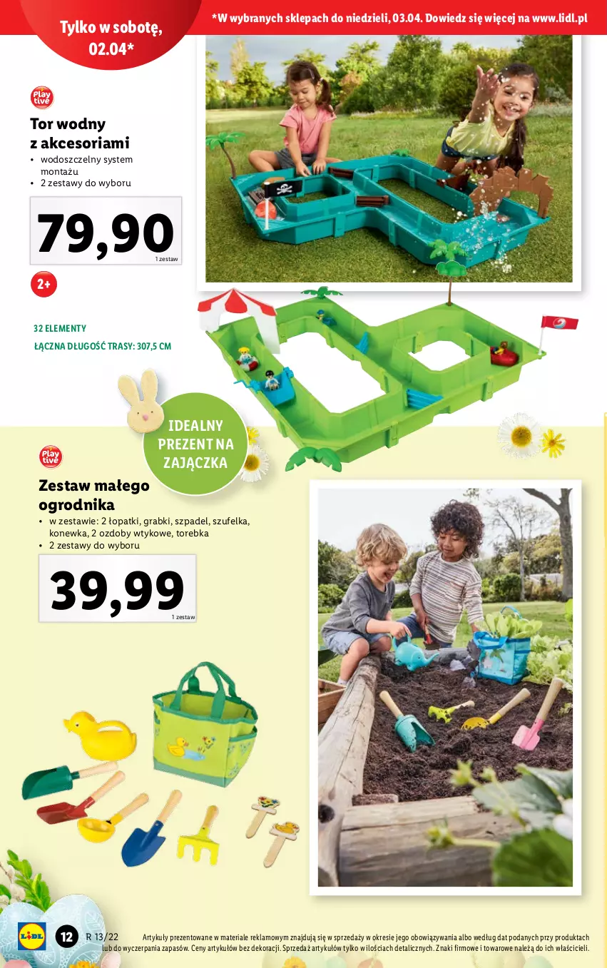 Gazetka promocyjna Lidl - KATALOG ZABAWKI - ważna 22.03 do 17.04.2022 - strona 12 - produkty: Gra, Konewka, Szufelka, Torebka