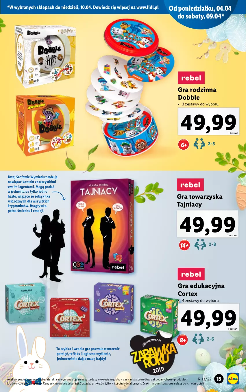 Gazetka promocyjna Lidl - KATALOG ZABAWKI - ważna 22.03 do 17.04.2022 - strona 15 - produkty: Gra, Gry