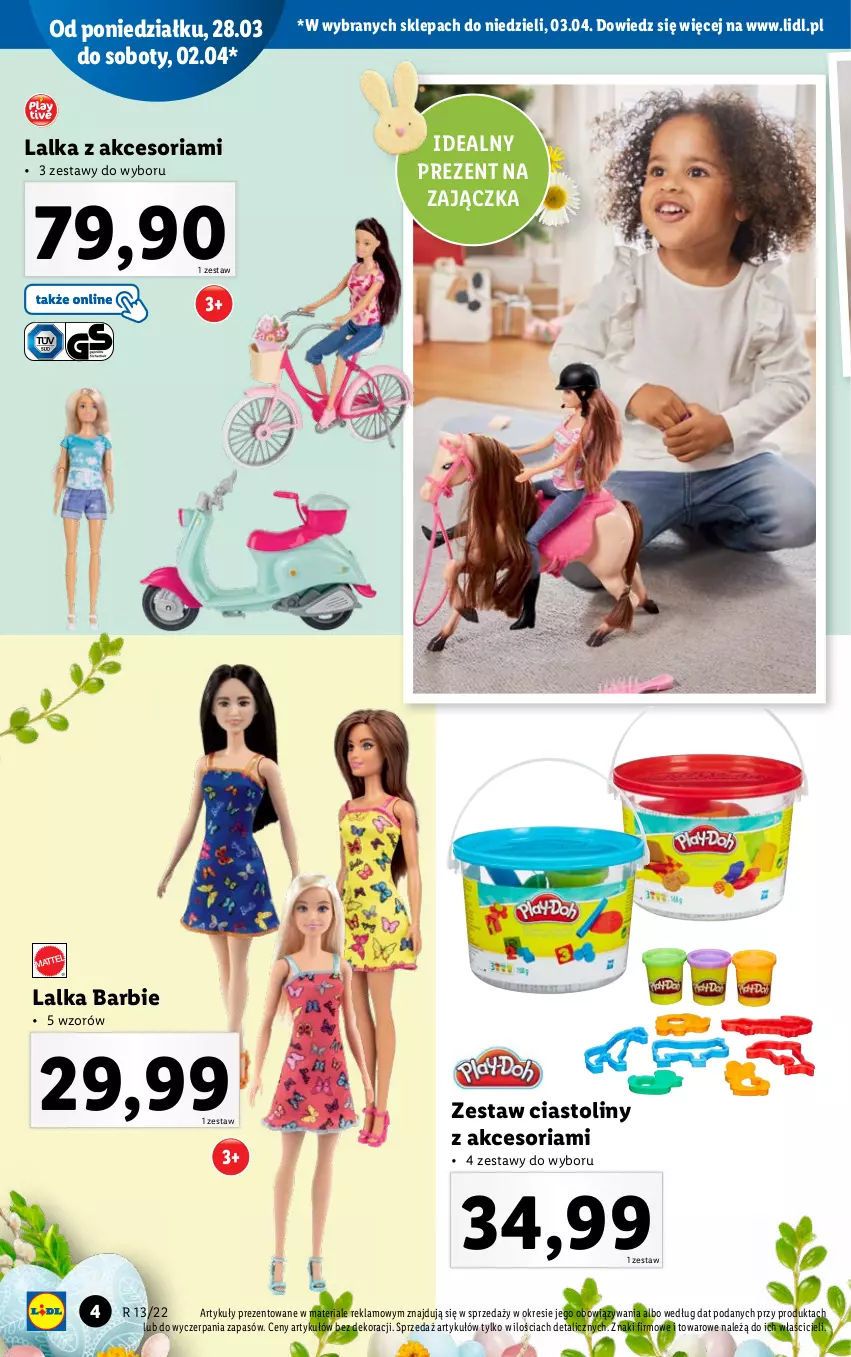 Gazetka promocyjna Lidl - KATALOG ZABAWKI - ważna 22.03 do 17.04.2022 - strona 4 - produkty: Barbie, Lalka