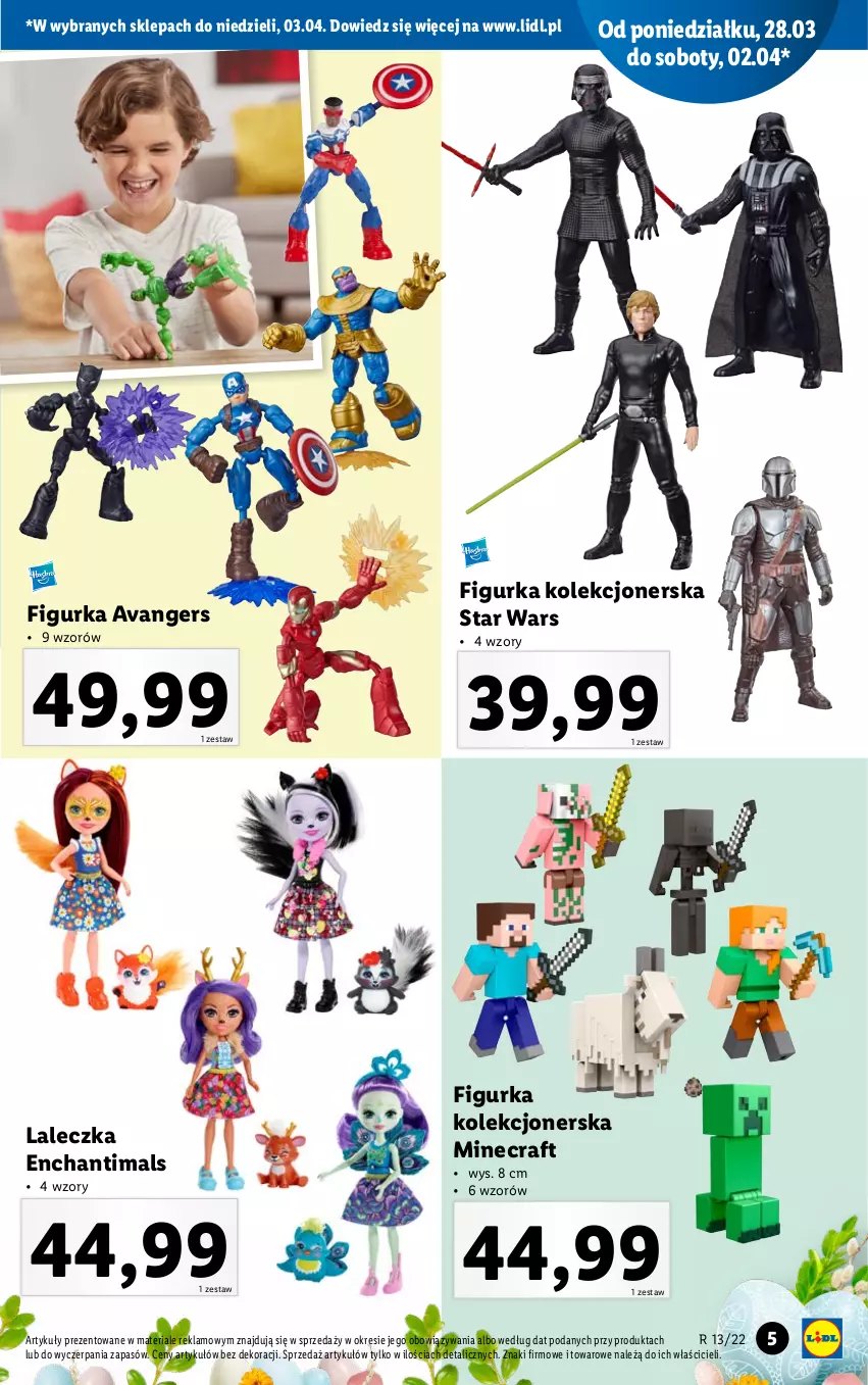 Gazetka promocyjna Lidl - KATALOG ZABAWKI - ważna 22.03 do 17.04.2022 - strona 5 - produkty: Enchantimals, Minecraft, Star Wars