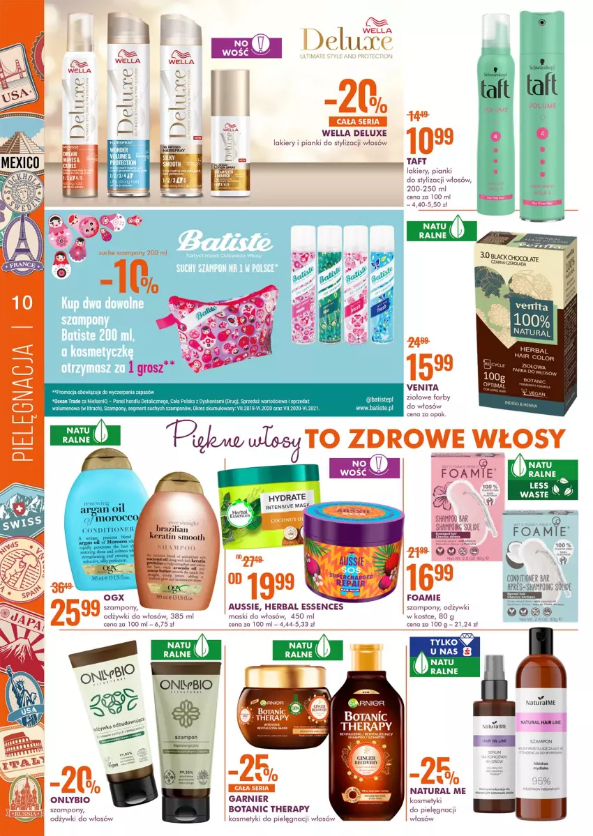 Gazetka promocyjna Super Pharm - Gazetka - ważna 30.09 do 13.10.2021 - strona 10 - produkty: Batiste, Fa, Garnier, Gin, Goal, Kosmetyki do pielęgnacji, Lakier, Rum, Ser, Serum, Szampon, Taft, Wella